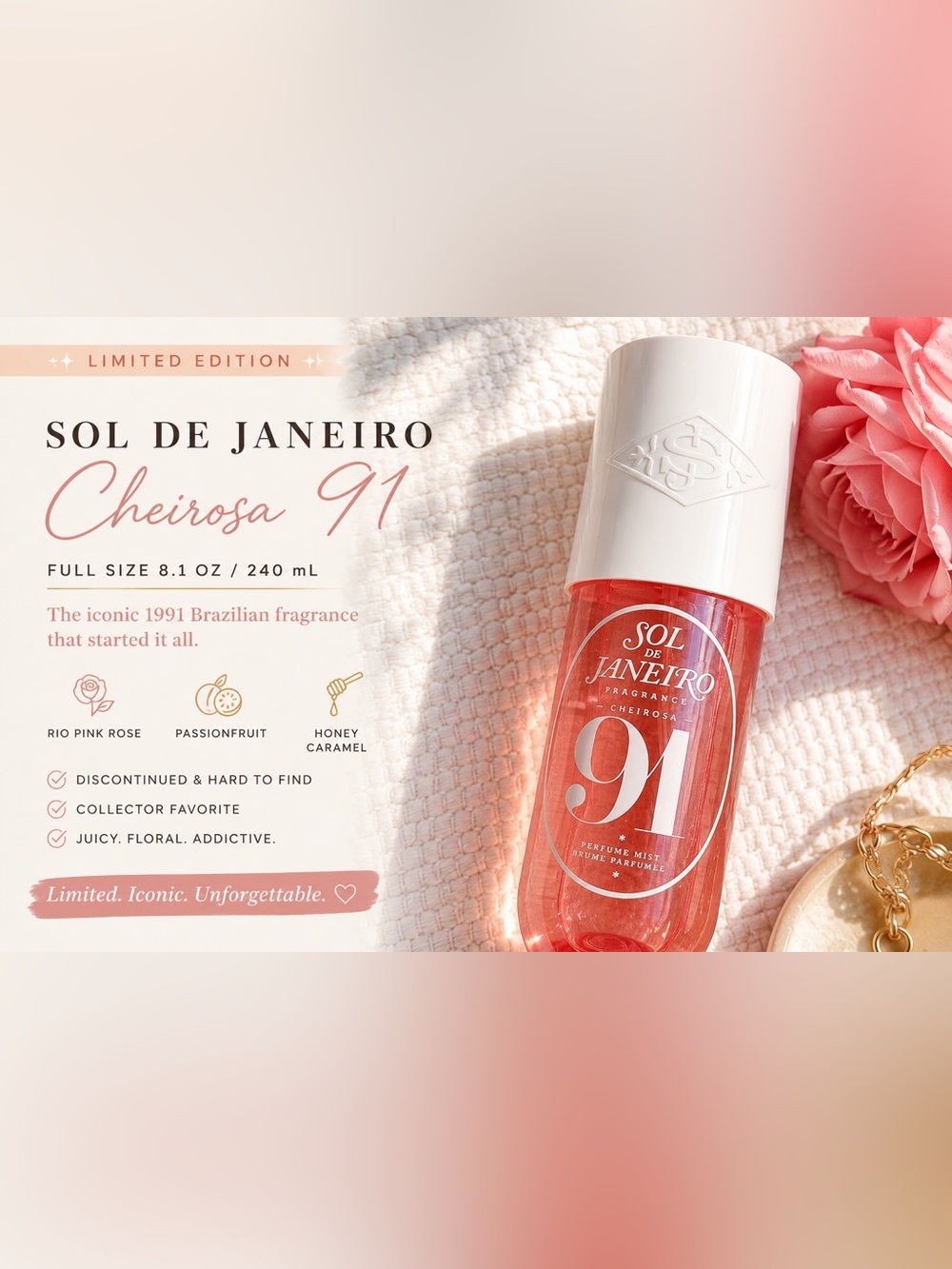Sol de Janeiro Cheirosa 91 Limited Edition Mist 8.1 oz